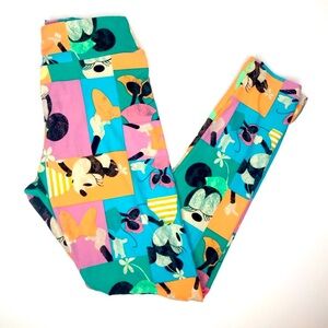 Lularoe Minnie Mouse Stretch Leggings One Size